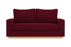 Harper Twin Size Sleeper Sofa Bed :: Leg Finish: Natural / Sleeper Option: Memory Foam Mattress