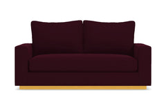 Harper Twin Size Sleeper Sofa Bed :: Leg Finish: Natural / Sleeper Option: Memory Foam Mattress