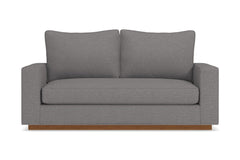 Harper Twin Size Sleeper Sofa Bed :: Leg Finish: Pecan / Sleeper Option: Memory Foam Mattress