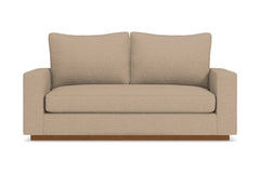 Harper Twin Size Sleeper Sofa Bed :: Leg Finish: Pecan / Sleeper Option: Memory Foam Mattress