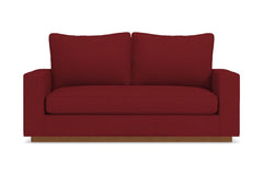 Harper Apartment Size Sleeper Sofa Bed :: Leg Finish: Pecan / Sleeper Option: Memory Foam Mattress