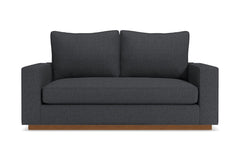 Harper Twin Size Sleeper Sofa Bed :: Leg Finish: Pecan / Sleeper Option: Memory Foam Mattress