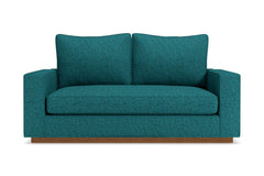 Harper Apartment Size Sleeper Sofa Bed :: Leg Finish: Pecan / Sleeper Option: Memory Foam Mattress