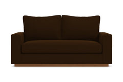 Harper Apartment Size Sleeper Sofa Bed :: Leg Finish: Pecan / Sleeper Option: Memory Foam Mattress