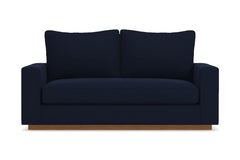 Harper Apartment Size Sleeper Sofa Bed :: Leg Finish: Pecan / Sleeper Option: Deluxe Innerspring Mattress