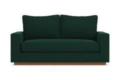 Harper Apartment Size Sofa :: Leg Finish: Pecan / Size: Apartment Size - 74&quot;w