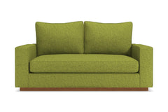 Harper Twin Size Sleeper Sofa Bed :: Leg Finish: Pecan / Sleeper Option: Memory Foam Mattress