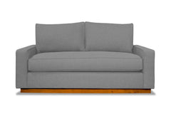 Harper Twin Size Sleeper Sofa Bed :: Leg Finish: Pecan / Sleeper Option: Deluxe Innerspring Mattress