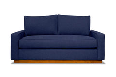 Harper Twin Size Sleeper Sofa Bed :: Leg Finish: Pecan / Sleeper Option: Deluxe Innerspring Mattress