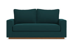 Harper Apartment Size Sofa :: Leg Finish: Pecan / Size: Apartment Size - 74&quot;w