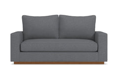 Harper Apartment Size Sleeper Sofa Bed :: Leg Finish: Pecan / Sleeper Option: Memory Foam Mattress