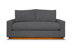 Harper Apartment Size Sleeper Sofa Bed :: Leg Finish: Pecan / Sleeper Option: Memory Foam Mattress