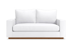 Harper Apartment Size Sleeper Sofa Bed :: Leg Finish: Pecan / Sleeper Option: Memory Foam Mattress