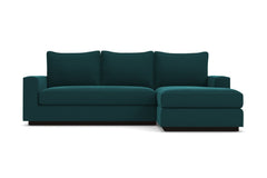 Harper Reversible Chaise Sleeper Sofa Bed :: Leg Finish: Espresso / Sleeper Option: Memory Foam Mattress