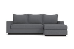 Harper Reversible Chaise Sleeper Sofa Bed :: Leg Finish: Espresso / Sleeper Option: Memory Foam Mattress