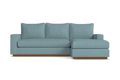 Harper Reversible Chaise Sleeper Sofa Bed :: Leg Finish: Pecan / Sleeper Option: Deluxe Innerspring Mattress