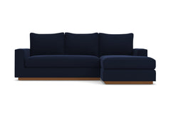 Harper Reversible Chaise Sleeper Sofa Bed :: Leg Finish: Pecan / Sleeper Option: Memory Foam Mattress
