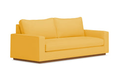 Harper Queen Size Sleeper Sofa Bed :: Leg Finish: Pecan / Sleeper Option: Memory Foam Mattress