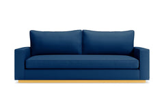 Harper Queen Size Sleeper Sofa Bed :: Leg Finish: Natural / Sleeper Option: Memory Foam Mattress