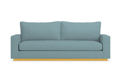 Harper Queen Size Sleeper Sofa Bed :: Leg Finish: Natural / Sleeper Option: Memory Foam Mattress