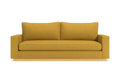 Harper Queen Size Sleeper Sofa Bed :: Leg Finish: Natural / Sleeper Option: Memory Foam Mattress