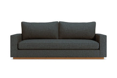 Harper Queen Size Sleeper Sofa Bed :: Leg Finish: Pecan / Sleeper Option: Deluxe Innerspring Mattress