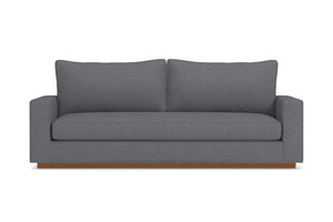 Harper Queen Size Sleeper Sofa Bed :: Leg Finish: Pecan / Sleeper Option: Memory Foam Mattress