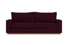 Harper Queen Size Sleeper Sofa Bed :: Leg Finish: Pecan / Sleeper Option: Deluxe Innerspring Mattress