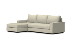 Harper 2pc Sleeper Sectional :: Leg Finish: Espresso / Sleeper Option: Deluxe Innerspring Mattress / Configuration: LAF - Chaise on the Left