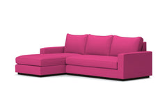 Harper 2pc Sleeper Sectional :: Leg Finish: Espresso / Sleeper Option: Deluxe Innerspring Mattress / Configuration: LAF - Chaise on the Left