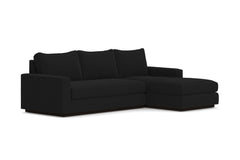 Harper 2pc Sleeper Sectional :: Leg Finish: Espresso / Sleeper Option: Deluxe Innerspring Mattress / Configuration: RAF - Chaise on the Right