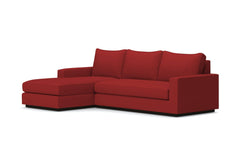 Harper 2pc Sleeper Sectional :: Leg Finish: Espresso / Sleeper Option: Deluxe Innerspring Mattress / Configuration: LAF - Chaise on the Left