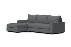 Harper 2pc Sleeper Sectional :: Leg Finish: Espresso / Sleeper Option: Deluxe Innerspring Mattress / Configuration: LAF - Chaise on the Left