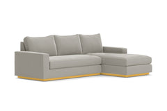 Harper 2pc Sectional Sofa :: Leg Finish: Natural / Configuration: RAF - Chaise on the Right