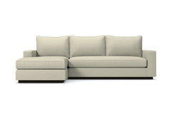 Harper 2pc Sleeper Sectional :: Leg Finish: Espresso / Sleeper Option: Deluxe Innerspring Mattress / Configuration: LAF - Chaise on the Left