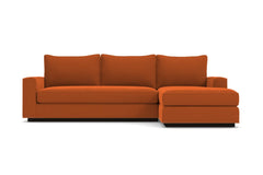 Harper Reversible Chaise Sleeper Sofa Bed :: Leg Finish: Espresso / Sleeper Option: Memory Foam Mattress