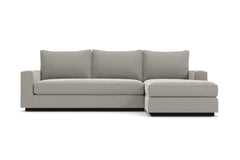 Harper 2pc Sleeper Sectional :: Leg Finish: Espresso / Sleeper Option: Memory Foam Mattress / Configuration: RAF - Chaise on the Right