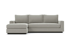 Harper 2pc Sleeper Sectional :: Leg Finish: Espresso / Sleeper Option: Deluxe Innerspring Mattress / Configuration: LAF - Chaise on the Left