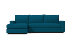 Harper 2pc Sleeper Sectional :: Leg Finish: Espresso / Sleeper Option: Deluxe Innerspring Mattress / Configuration: LAF - Chaise on the Left