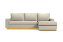 Harper Reversible Chaise Sleeper Sofa Bed :: Leg Finish: Natural / Sleeper Option: Memory Foam Mattress