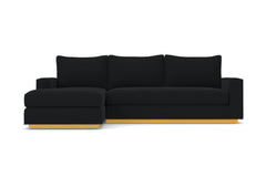 Harper 2pc Sleeper Sectional :: Leg Finish: Natural / Sleeper Option: Memory Foam Mattress / Configuration: LAF - Chaise on the Left