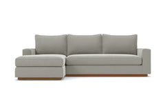 Harper 2pc Sectional Sofa :: Leg Finish: Pecan / Configuration: LAF - Chaise on the Left