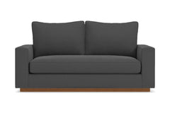 Harper Apartment Size Sleeper Sofa Bed :: Leg Finish: Pecan / Sleeper Option: Memory Foam Mattress