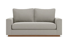 Harper Apartment Size Sleeper Sofa Bed :: Leg Finish: Pecan / Sleeper Option: Memory Foam Mattress