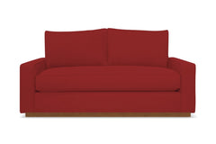 Harper Apartment Size Sleeper Sofa Bed :: Leg Finish: Pecan / Sleeper Option: Memory Foam Mattress