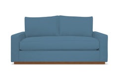 Harper Apartment Size Sleeper Sofa Bed :: Leg Finish: Pecan / Sleeper Option: Memory Foam Mattress