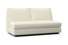 Harper Armless Apartment Size Sofa w/ Benchseat :: Leg Finish: Espresso