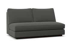 Harper Armless Apartment Size Sofa w/ Benchseat :: Leg Finish: Espresso
