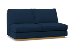 Harper Armless Apartment Size Sofa :: Leg Finish: Natural