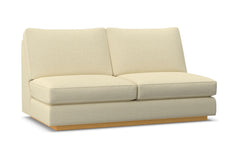 Harper Armless Apartment Size Sofa :: Leg Finish: Natural